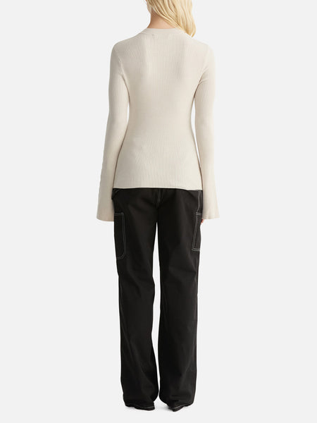 Tamsin Knit Top - Birch A FURTHER 15% OFF AUTOMATICALLY APPLIED AT CHECKOUT