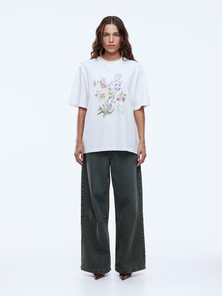 Bouquet Tee - Vintage White - et seQ fashion