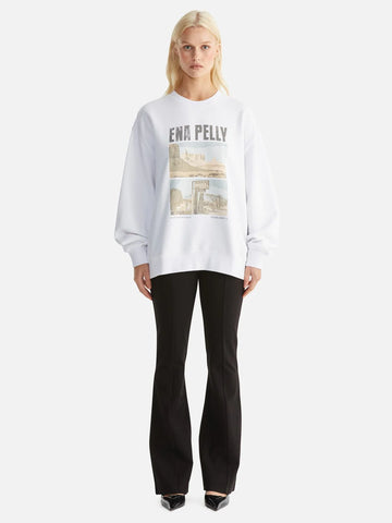 Lilly Relaxed Sweater Nevada - White