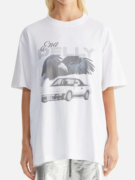 Jessie Oversized Tee Drift - White - et seQ fashion