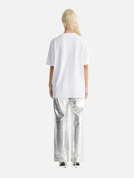 Jessie Oversized Tee Drift - White - et seQ fashion