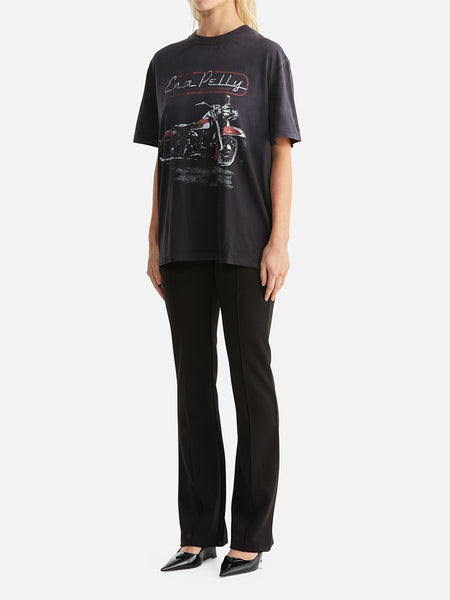 Jessie Oversized Tee Motorbike - Vintage Black