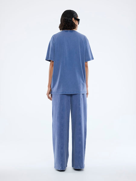 Jessie Oversized Tee Varsity - Indigo Wash