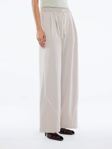 Bowie Wide Leg Pants - Sand