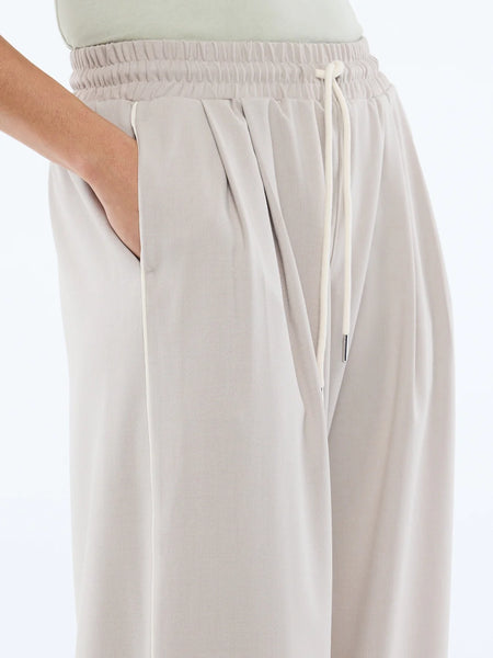 Bowie Wide Leg Pants - Sand