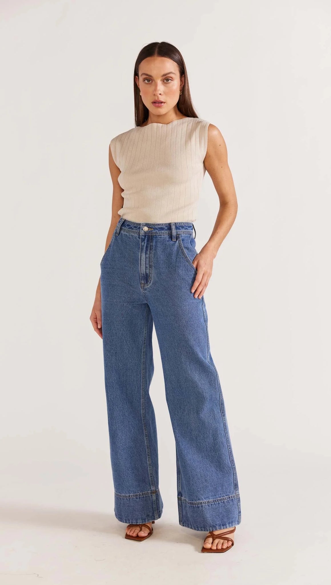 Eva Denim Jeans - Mid Blue -25% OFF AUTOMATICALLY APPLIED AT CHECKOUT