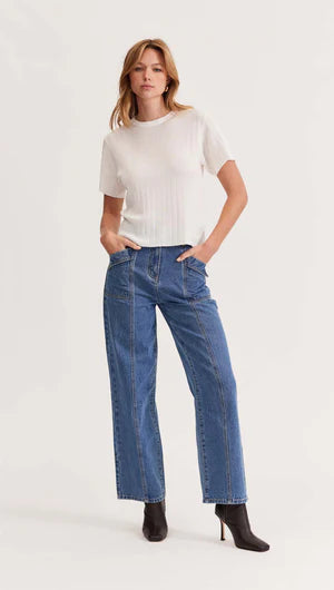 Idol Fine Knit Tee - White