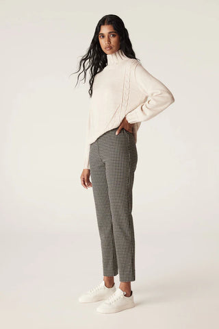 Liv Houndstooth Pant - Black Camel A FURTHER 15% OFF AUTOMATICALLY APPLIED AT CHECKOUT