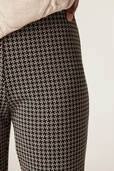 Liv Houndstooth Pant - Black Camel A FURTHER 15% OFF AUTOMATICALLY APPLIED AT CHECKOUT