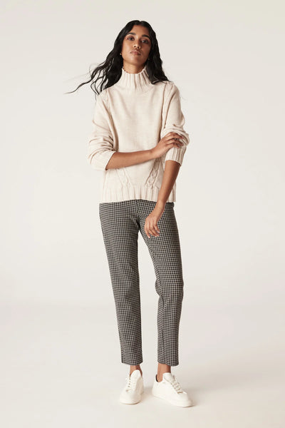 Liv Houndstooth Pant - Black Camel A FURTHER 15% OFF AUTOMATICALLY APPLIED AT CHECKOUT