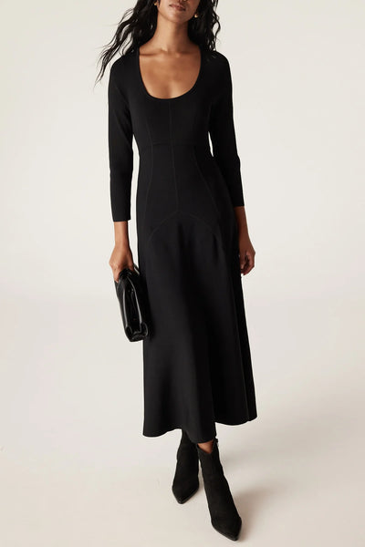 Winter Crepe Bodice Dress - Black A FURTHER 15% OFF AUTOMATICALLY APPLIED AT CHECKOUT