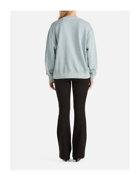 Lilly Oversized Sweater City Logo - Seafoam Wash - 25% OFF AUTOMATICALLY APPLIED AT CHECKOUT