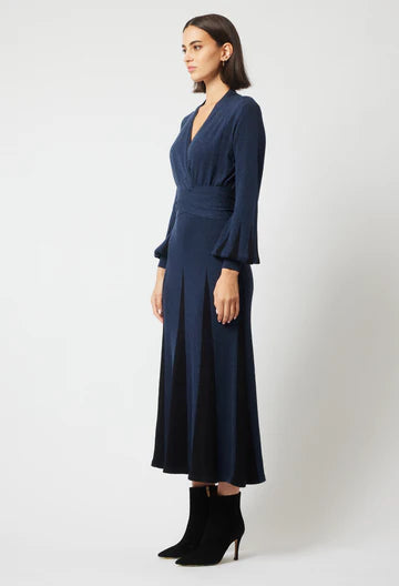 Danxia Merino Wool Cotton Knit Dress - Midnight A FURTHER 15% OFF AUTOMATICALLY APPLIED AT CHECKOUT