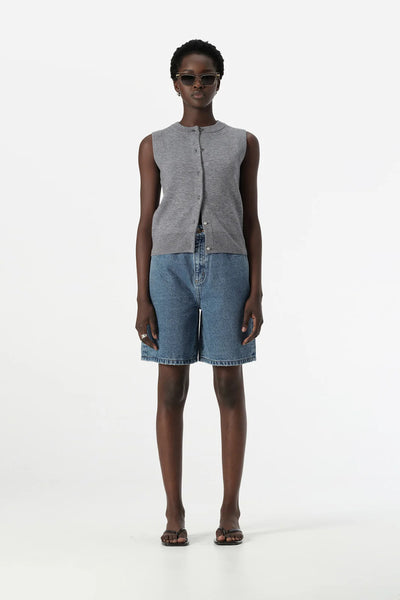 Rowan Knit Vest - Grey Marle - 25% OFF AUTOMATICALLY APPLIED AT CHECKOUT
