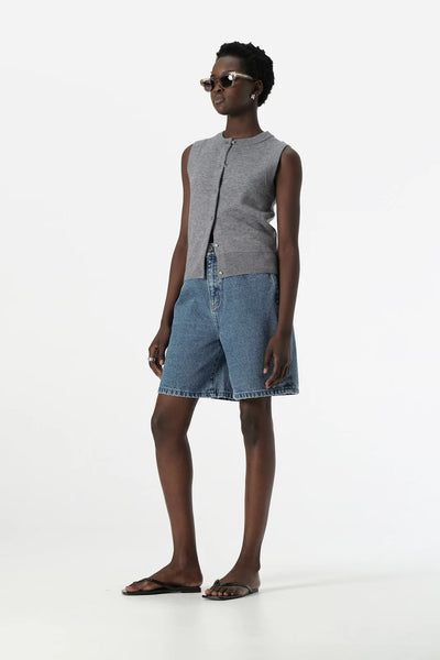 Rowan Knit Vest - Grey Marle - 25% OFF AUTOMATICALLY APPLIED AT CHECKOUT