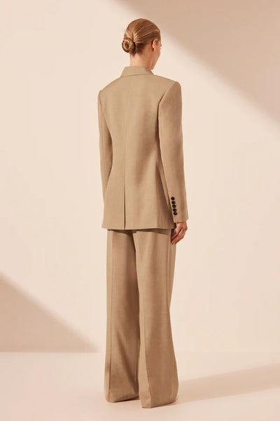 Asher Hourglass Blazer with Belt - Latte - 30% OFF AUTOMATICALLY APPLIED AT CHECKOUT