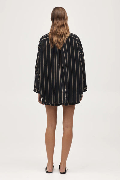 Edie Shirt - Black Stripe - 25% OFF AUTOMATICALLY APPLIED AT CHECKOUT