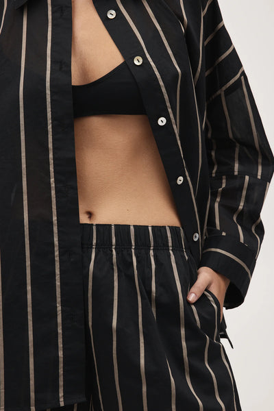 Edie Shirt - Black Stripe - 25% OFF AUTOMATICALLY APPLIED AT CHECKOUT