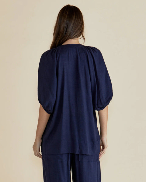 Asher Blouse - Dark Blue