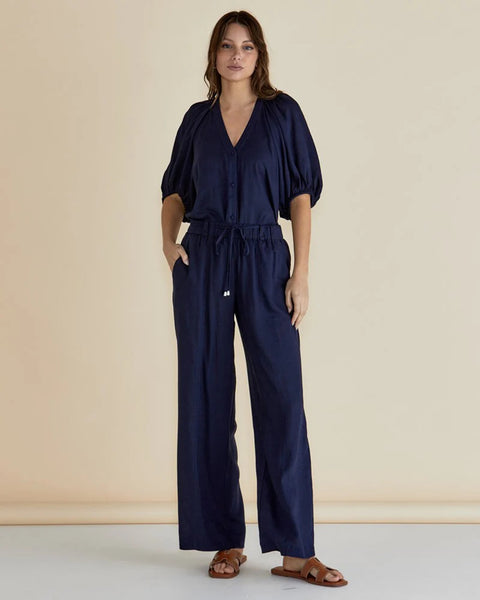 Asher Blouse - Dark Blue