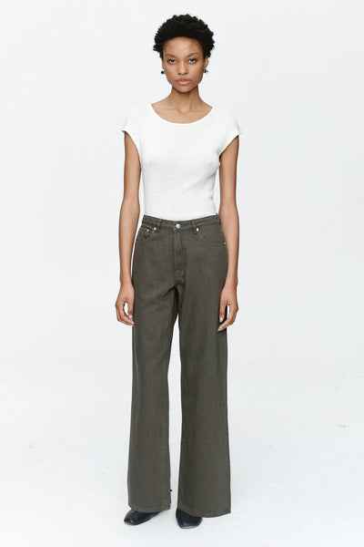 Wide Leg Jean - Rosemary