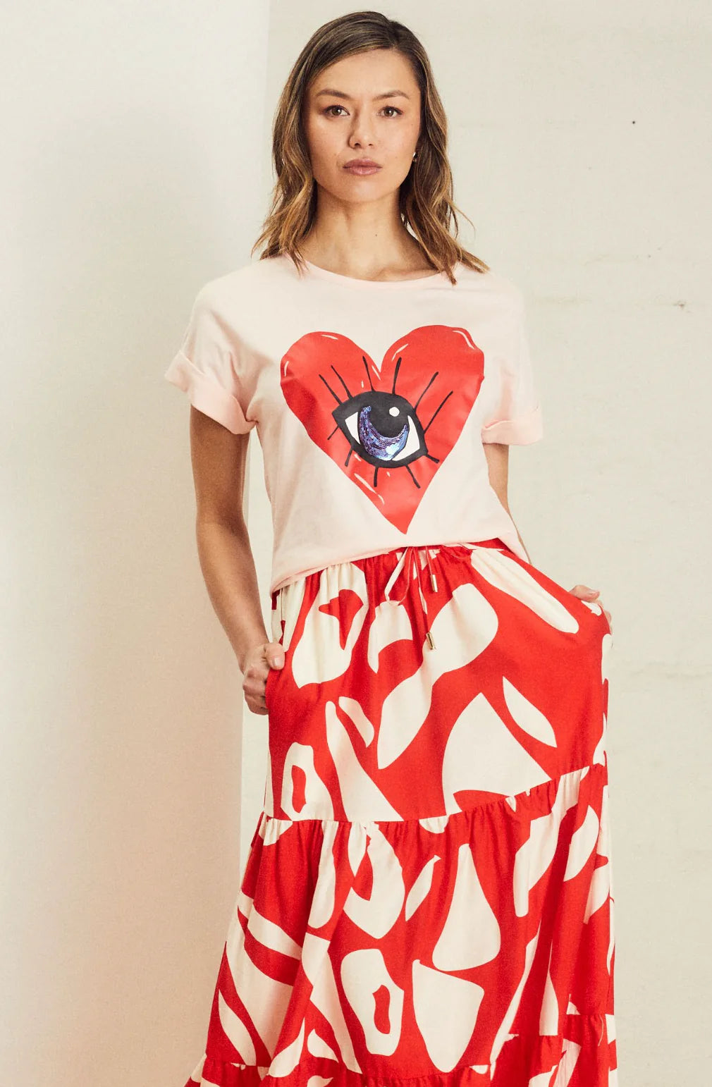 Heart Eye Jade Relaxed Tee