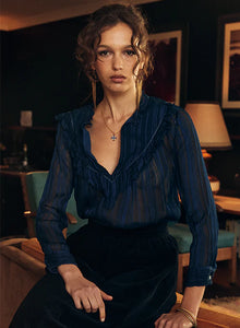 Cabaret Blouse - Teal