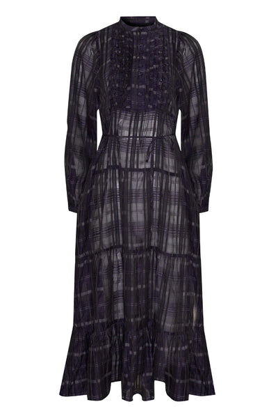 Zeal Dress - Ink Black Check