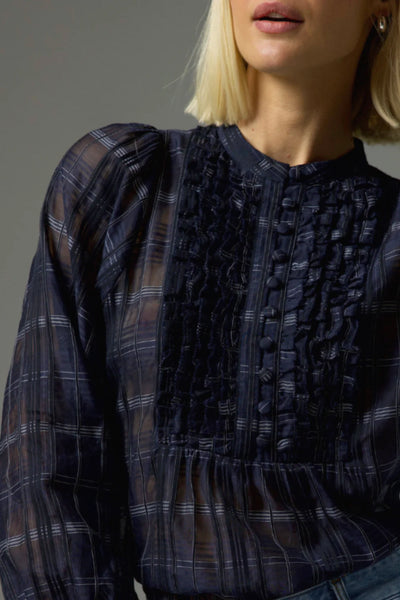 Passage Top - Ink Black Check