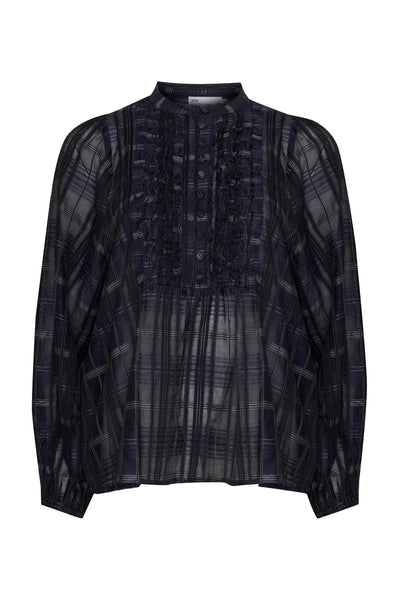 Passage Top - Ink Black Check