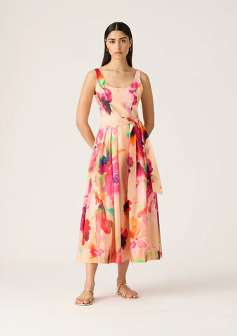 Stella Midi Dress - Stella Print