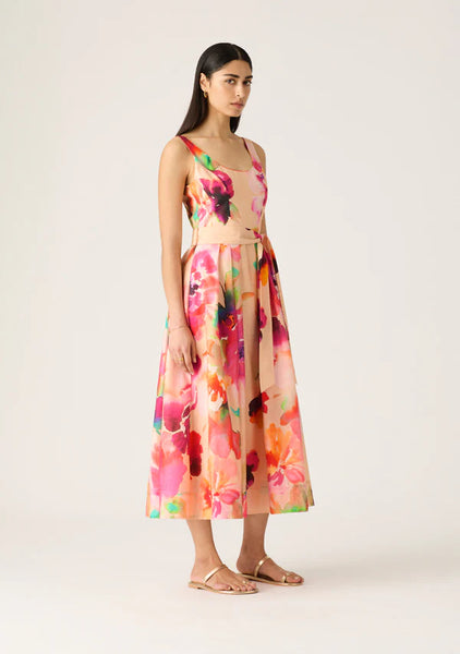 Stella Midi Dress - Stella Print