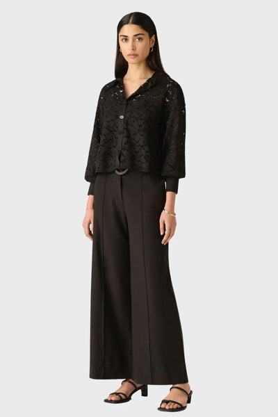Lis Wide Leg Pants - Black
