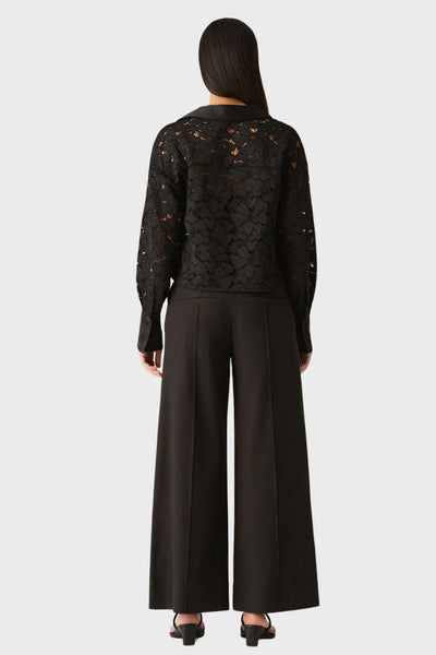 Lis Wide Leg Pants - Black