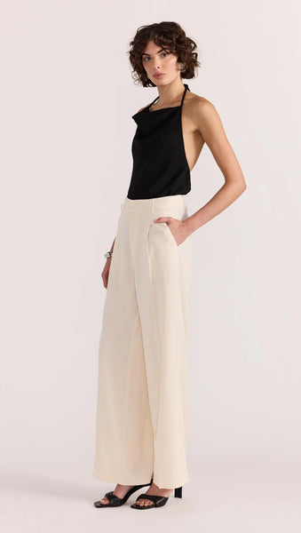Sabine Wide Leg Pants - Cream