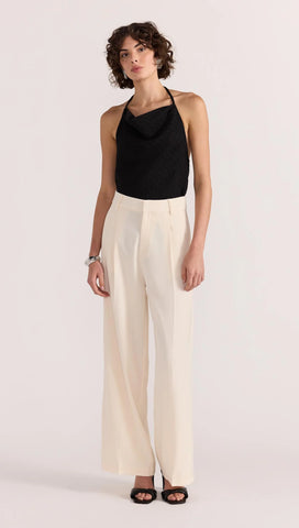 Sabine Wide Leg Pants - Cream