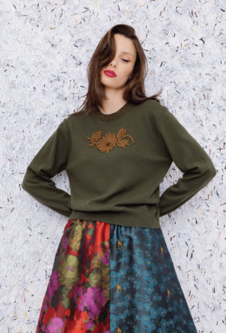 Starlight Sweater - Olive Green
