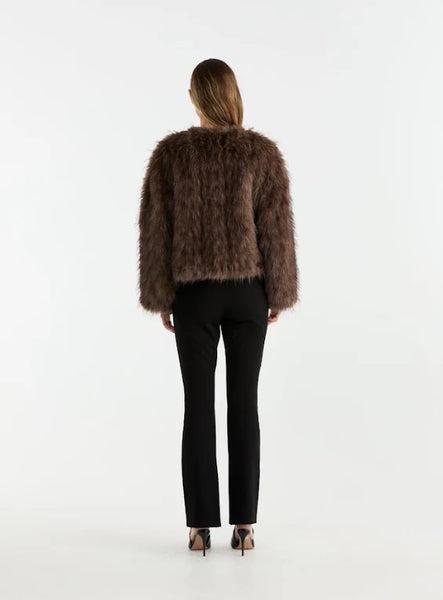 Ally Faux Fur Jacket - Multi