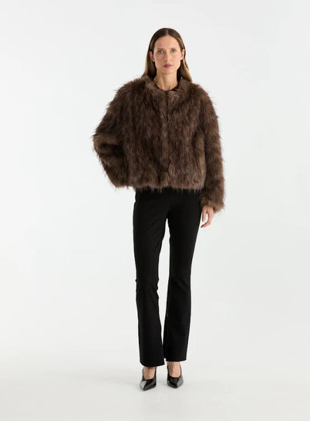 Ally Faux Fur Jacket - Multi