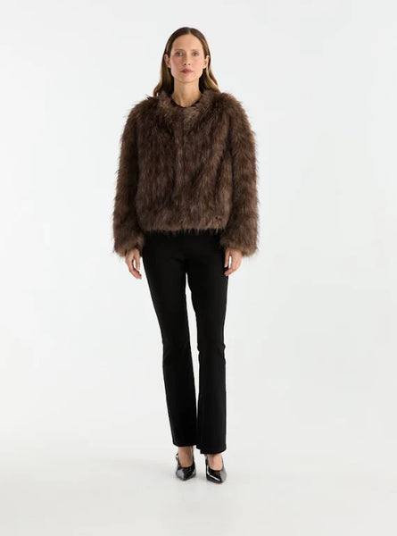 Ally Faux Fur Jacket - Multi