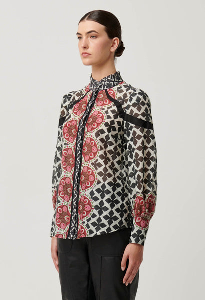 Astrid Cotton Silk Shirt - Country Tapestry