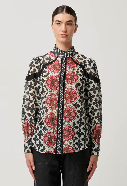 Astrid Cotton Silk Shirt - Country Tapestry