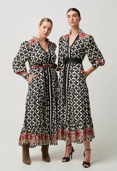 Marielle Linen Viscose Dress - Country Tapestry
