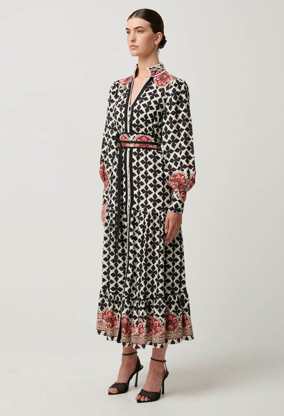 Marielle Linen Viscose Dress - Country Tapestry