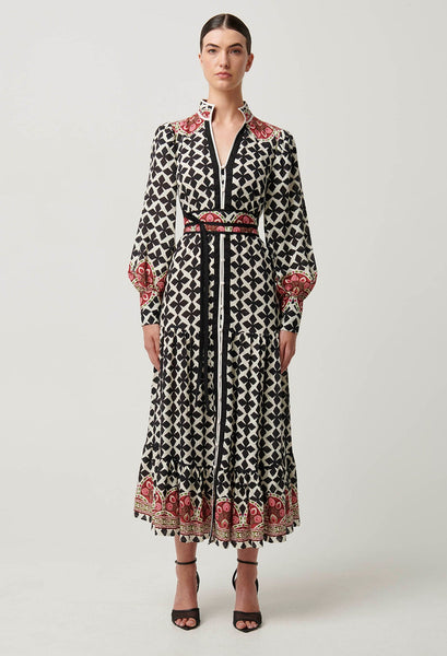 Marielle Linen Viscose Dress - Country Tapestry