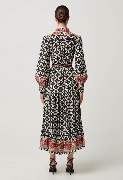 Marielle Linen Viscose Dress - Country Tapestry