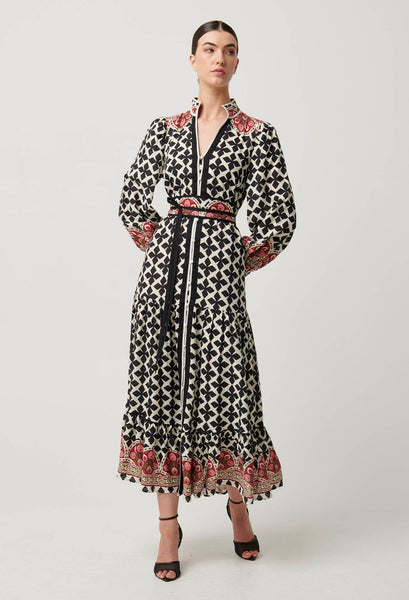 Marielle Linen Viscose Dress - Country Tapestry