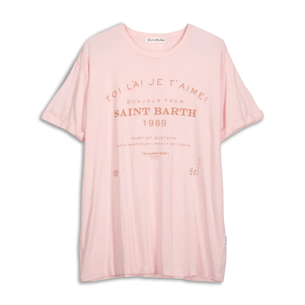Saint Barth 89 Oversized Tee - Blush Pink