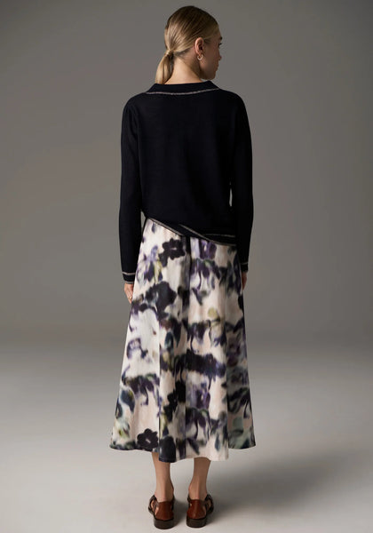 Bennet Polo Knit - Ink Lurex