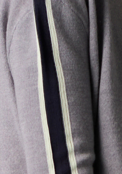 Bennet Drape Back Knit -Silver/Ink/Mist